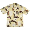 Homme Chemise Chemise hawa enne Automatique Imprimés Photos Feuilles Planche de surf Col rabattu Noir Jaune Bleu Casual Vacances Manche Courte Bouton bas Imprimer Vêtement Tenue Tropique Mode Hawa en miniinthebox