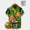 Homme Chemise Chemise hawa enne Bande dessinée Floral Imprimés Photos Clover Col rabattu Vert Extérieur Plein Air Manches courtes Bouton bas Imprimer Vêtement Tenue Tropique Mode Hawa en Design miniinthebox
