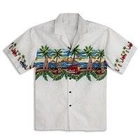 Homme Chemise Chemise hawa enne Cocotier Imprimés Photos Col rabattu Blanche Casual Vacances Manche Courte Bouton bas Imprimer Vêtement Tenue Tropique Mode Hawa en Flexible miniinthebox
