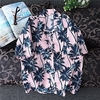 Homme Chemise Chemise hawa enne Cocotier Imprimés Photos Col rabattu Blanche Rose Claire Plein Air Casual Manches courtes Bouton bas Imprimer Vêtement Tenue Tropique Mode Hawa en Design miniinthebox