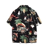 Homme Chemise Chemise hawa enne Cocotier Imprimés Photos Col rabattu Noir Casual Vacances Manche Courte Bouton bas Imprimer Vêtement Tenue Tropique Mode Hawa en Flexible miniinthebox