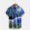 Homme Chemise Chemise hawa enne Cocotier Imprimés Photos Peinture à l