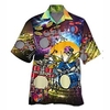 Homme Chemise Chemise hawa enne Crânes Imprimés Photos Col rabattu Jaune Casual Vacances Manche Courte Bouton bas Imprimer Vêtement Tenue Tropique Mode Hawa en Flexible miniinthebox