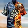 Homme Chemise Chemise hawa enne Dragon Imprimés Photos Fléchettes Col rabattu Jaune Casual Vacances Manche Courte Bouton bas Imprimer Vêtement Tenue Tropique Mode Hawa en Flexible miniinthebox
