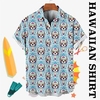 Homme Chemise Chemise hawa enne Floral Crânes Imprimés Photos Col rabattu Noir Bleu Plein Air Casual Manches courtes Bouton bas Imprimer Vêtement Tenue Tropique Mode Hawa en Design miniinthebox