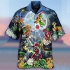 Homme Chemise Chemise hawa enne Floral Dragon Imprimés Photos Col rabattu Bleu Casual Vacances Manche Courte Bouton bas Imprimer Vêtement Tenue Tropique Mode Hawa en Flexible miniinthebox