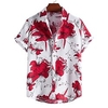 Homme Chemise Chemise hawa enne Floral Fruit Imprimés Photos Col rabattu Blanche Jaune Rouge Bleu Vert Plein Air Casual Manches courtes Bouton bas Imprimer Vêtement Tenue Tropique Mode Hawa en Design miniinthebox