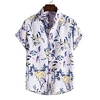 Homme Chemise Chemise hawa enne Floral Imprimés Photos Col rabattu Blanche Plein Air Casual Manches courtes Bouton bas Imprimer Vêtement Tenue Tropique Mode Hawa en Design miniinthebox