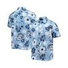 Homme Chemise Chemise hawa enne Floral Imprimés Photos Col rabattu Bleu Extérieur Plein Air Manches courtes Bouton bas Imprimer Vêtement Tenue Tropique Mode Hawa en Design miniinthebox