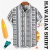 Homme Chemise Chemise hawa enne Floral Imprimés Photos Col rabattu Bleu Gris Plein Air Casual Manches courtes Bouton bas Imprimer Vêtement Tenue Tropique Mode Hawa en Design miniinthebox
