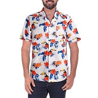 Homme Chemise Chemise hawa enne Floral Imprimés Photos Col rabattu Noir Blanche Casual Sortie Manches courtes Bouton bas Imprimer Vêtement Tenue Tropique Hawa en Design Casual miniinthebox