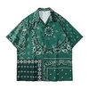 Homme Chemise Chemise hawa enne Floral Imprimés Photos Col rabattu Vert Casual Vacances Manche Courte Bouton bas Imprimer Vêtement Tenue Tropique Mode Hawa en Flexible miniinthebox