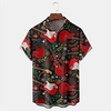 Homme Chemise Chemise hawa enne Floral Imprimés Photos Guitare Col rabattu Noir Plein Air Casual Manches courtes Bouton bas Imprimer Vêtement Tenue Tropique Mode Hawa en Design miniinthebox