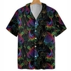 Homme Chemise Chemise hawa enne Floral Imprimés Photos Tortue Koi Col rabattu Noir Casual Vacances Manche Courte Bouton bas Imprimer Vêtement Tenue Tropique Mode Hawa en Flexible miniinthebox