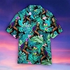 Homme Chemise Chemise hawa enne Floral Orang-outan Imprimés Photos Col rabattu Bleu Casual Vacances Manche Courte Bouton bas Imprimer Vêtement Tenue Tropique Mode Hawa en Flexible miniinthebox