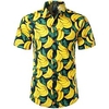 Homme Chemise Chemise hawa enne Fruit Ananas Imprimés Photos Incarnadin Banane Col rabattu Jaune Rose Claire bleu marine Plein Air Casual Manches courtes Bouton bas Imprimer Vêtement Tenue Tropique miniinthebox