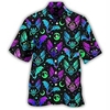 Homme Chemise Chemise hawa enne Imprimés Photos Chauve souris Col rabattu Violet Casual Vacances Manche Courte Bouton bas Imprimer Vêtement Tenue Tropique Mode Hawa en Flexible miniinthebox