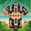 Homme Chemise Chemise hawa enne Imprimés Photos Géométrie Col rabattu Blanche Jaune Plein Air Casual Manche Courte Bouton bas Imprimer Vêtement Tenue Mode Design Flexible Respirable miniinthebox
