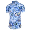 Homme Chemise Chemise hawa enne Imprimés Photos La vie marine Col rabattu Bleu Plein Air Casual Manches courtes Bouton bas Imprimer Vêtement Tenue Tropique Mode Hawa en Design miniinthebox