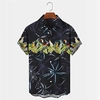 Homme Chemise Chemise hawa enne Imprimés Photos Perroquet Feuilles Col rabattu bleu marine Extérieur Plein Air Manches courtes Bouton bas Imprimer Vêtement Tenue Tropique Mode Hawa en Design miniinthebox