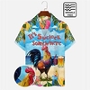 Homme Chemise Chemise hawa enne Lettre Imprimés Photos Poulet Plage Col rabattu Bleu Casual Vacances Manche Courte Bouton bas Imprimer Vêtement Tenue Tropique Mode Hawa en Flexible miniinthebox