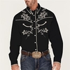 Homme Chemise Chemise Western Floral Imprimés Photos Col rabattu Jaune Bleu Extérieur Plein Air manche longue Bouton bas Imprimer Vêtement Tenue Mode Vêtement de rue Design style occidental miniinthebox