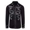 Homme Chemise Chemise Western Floral Imprimés Photos Col rabattu Noir Extérieur Plein Air manche longue Bouton bas Imprimer Vêtement Tenue Mode Vêtement de rue Design style occidental miniinthebox