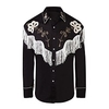 Homme Chemise Chemise Western Floral Imprimés Photos Col rabattu Noir Extérieur Plein Air manche longue Bouton bas Imprimer Vêtement Tenue Mode Vêtement de rue Design style occidental miniinthebox