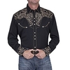 Homme Chemise Chemise Western Floral Imprimés Photos Col rabattu Noir Extérieur Plein Air manche longue Bouton bas Imprimer Vêtement Tenue Mode Vêtement de rue Design style occidental miniinthebox