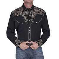 Homme Chemise Chemise Western Floral Imprimés Photos Col rabattu Noir Extérieur Plein Air manche longue Bouton bas Imprimer Vêtement Tenue Mode Vêtement de rue Design style occidental miniinthebox