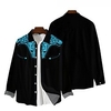 Homme Chemise Chemise Western Floral Imprimés Photos Col rabattu Noir Noir blanc Blanche Jaune Rouge Extérieur Plein Air manche longue Bouton bas Imprimer Vêtement Tenue Mode Design Casual Flexible miniinthebox