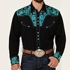 Homme Chemise Chemise Western Floral Imprimés Photos Col rabattu Rouge Bleu Violet Vert Gris Extérieur Plein Air manche longue Bouton bas Imprimer Vêtement Tenue Mode Design Casual Flexible miniinthebox