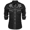 Homme Chemise Chemise Western Imprimés Photos Col rabattu Noir Blanche Rouge Bleu Kaki Extérieur Plein Air manche longue Bouton bas Imprimer Vêtement Tenue Mode Design style occidental miniinthebox