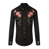 Homme Chemise Chemise Western Rose Imprimés Photos Col rabattu Rose Claire Extérieur Plein Air manche longue Bouton bas Imprimer Vêtement Tenue Mode Vêtement de rue Design style occidental miniinthebox