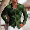 Homme Chemise Imprimés Photos Géométrie Col rabattu Bleu Marron Vert Bleu clair Extérieur Plein Air manche longue Bouton bas Imprimer Vêtement Tenue Sportif Mode Vêtement de rue Design miniinthebox