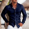 Homme Chemise Rayé Imprimés Photos Col rabattu Bleu Vert foncé Violet Marron Vert Extérieur Plein Air manche longue Bouton bas Imprimer Vêtement Tenue Sportif Mode Vêtement de rue Design miniinthebox