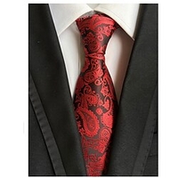 Homme Cravate Cravates Travail Mariage Gentleman Style formel Style moderne Jacquard Mode Jacquard Formel Entreprise robe ceremonie miniinthebox