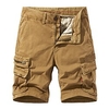 Homme Décontractée Classique Short Short Cargo Short de travail Multi poche Court Pantalon du"idien Micro-élastique Plein Extérieur Taille médiale Noir Gris Vert Véronèse Kaki 30 32 34 36 38 miniinthebox