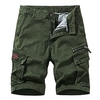 Homme Décontractée Classique Short Short Cargo Short de travail Multi poche Court Pantalon du"idien Micro-élastique Plein Extérieur Taille médiale Noir Gris Vert Véronèse Kaki 30 32 34 36 38 miniinthebox