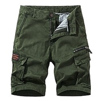 Homme Décontractée Classique Short Short Cargo Short de travail Multi poche Court Pantalon du"idien Micro-élastique Plein Extérieur Taille médiale Noir Gris Vert Véronèse Kaki 30 32 34 36 38 miniinthebox