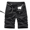 Homme Décontractée Classique Short Short Cargo Short de travail Multi poche Court Pantalon du"idien Non Elastique Couleur unie Extérieur Taille médiale Noir Bleu Vert Véronèse Grise Kaki 30 32 34 miniinthebox