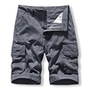 Homme Décontractée Classique Short Short Cargo Short de travail Multi poche Court Pantalon du"idien Non Elastique Couleur unie Extérieur Taille médiale Noir Vert Véronèse Grise Kaki Bleu Foncé 29 miniinthebox
