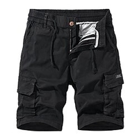 Homme Décontractée Classique Short Short Cargo Short de travail Multi poche Taille elastique Court Pantalon du"idien Micro-élastique Plein Extérieur Taille médiale Noir Gris Vert Véronèse Kaki 30 miniinthebox