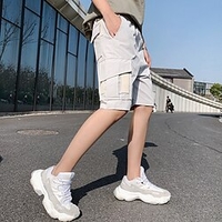 Homme Décontractée Short Short Longueur genou Pantalon du"idien Micro-élastique Couleur unie Extérieur Taille médiale Armée verte Noir Kaki Gris Clair M L XL XXL 3XL miniinthebox