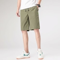 Homme Décontractée Short Short Longueur genou Pantalon du"idien Micro-élastique Plein Extérieur Taille médiale Armée verte Vert Herbe Noir Rouge Abricot M L XL XXL 3XL miniinthebox
