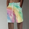 Homme Design à la mode Droite Short Impression 3D Taille elastique Court Pantalon Sport extérieur du"idien à imprimé arc-en-ciel Imprimés Photos Mélange de Coton Confort Respirable Taille médiale miniinthebox