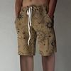 Homme Design à la mode Droite Short Impression 3D Taille elastique Court Pantalon Sport extérieur du"idien Imprimés Photos Soleil Mélange de Coton Confort Respirable Taille médiale Marron S M L miniinthebox