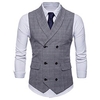 Homme Gilet Gilet de costume Mariage Travail Entreprise Col de Chemise Grande occasion Doux Casual Chic Veste Vêtements d