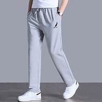 Homme Pantalon Cargo Joggings Pantalon Cordon Taille elastique Jambe droite Couleur unie Plein Avec motifs Extérieur Des sports Toute la longueur du"idien Sport de détente Casual Sport Athleisure miniinthebox