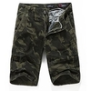 Homme Short Cargo Short 6 poches Camouflage Confort Longueur genou Extérieur du"idien Sortie 100% Coton Mode Vêtement de rue Vert Véronèse Gris Claire miniinthebox